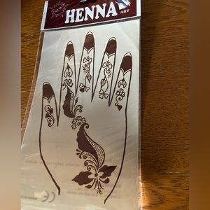 Henna Art Brown Temporary Tattoo
